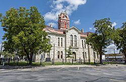 The Lampasas County Courthouse was completed in 1884. The structure was added to the National Register of Historic Places on June 21, 1971.