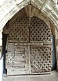 Latticework door, Chepstow castle