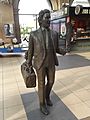 Liverpool Lime Street Station - bronze statue - Ken Dodd (10446220133).jpg