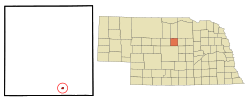 Location of Taylor, Nebraska