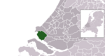 Location of Voorne aan Zee