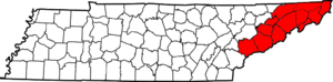Map of Tennessee highlighting Former State of Franklin.png