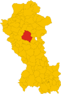 Potenza within the Province of Potenza