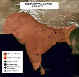 Mauryan Empire ca. 265 BCE
