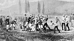 McGill v harvard football game 1874