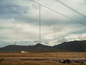 Navy Lualualei VLF Transmitter Antennas near Lualualei, Oahu, Hawaii