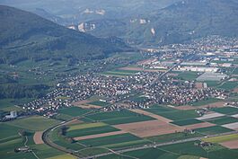 Aerial view of Niederbipp