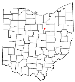 Location of Hayesville, Ohio