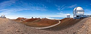Panoroma of Mauna Kea Observatories