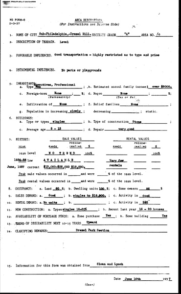 Philadelphia HOLC Redlining Zone Descriptions, 1937.pdf