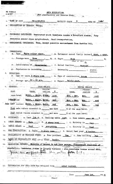 Philadelphia HOLC Redlining Zone Descriptions, 1937.pdf