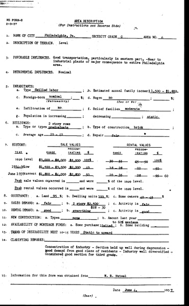 Philadelphia HOLC Redlining Zone Descriptions, 1937.pdf