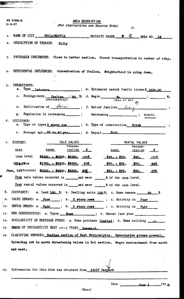 Philadelphia HOLC Redlining Zone Descriptions, 1937.pdf
