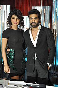 Priyanka Chopra & Ram Charan at Promotion of 'Zanjeer' on Jhalak Dikhhla Jaa