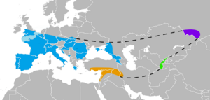 Range of NeanderthalsAColoured