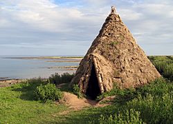 Reconstructed Mesolithic round-house - geograph.org.uk - 1091110