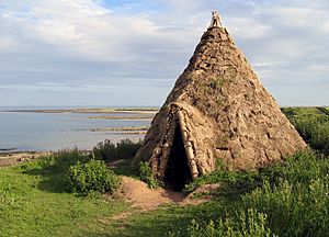 Reconstructed Mesolithic round-house - geograph.org.uk - 1091110