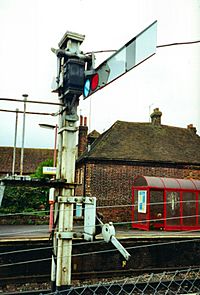 Semaphore Signal on British Rail Southern Region Redvers