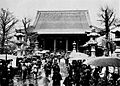 Sensoji temple meiji era monochrome1910