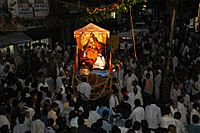 Shri Keshvananda Bharathi Swamiji's procession