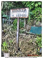 Sign for former train station, Aguadilla, Puerto Rico