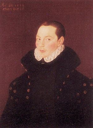 Portrait of Sir Francis Willoughby, 1573 by George Gower