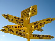 view of a fingerpost