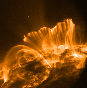 Solar flare (TRACE)