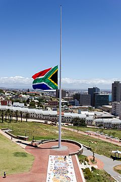 SouthAfrican Flag HalfMast