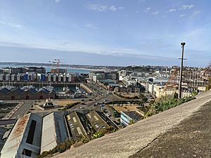 St Helier Waterfront from Fort Regent