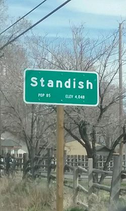 Standish sign