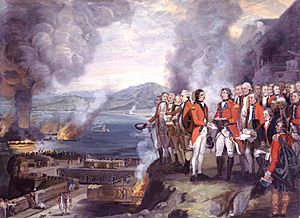 The Siege of Gibraltar, 1782 by George Carter