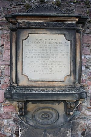 The grave of Alexander Adam, Buccleuch Street graveyard