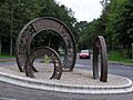 Three Coins sculpture, Lifford - geograph.org.uk - 1410975