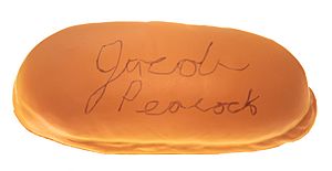Tony Pacho's Cafe signed hotdog bun