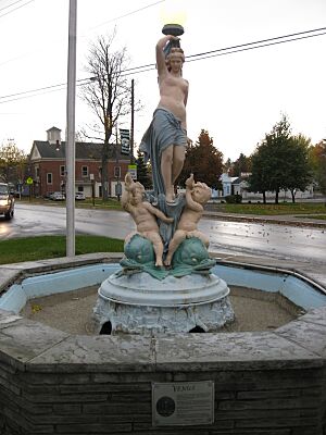 Venus Fountain and Village Hall Wolcott NY Oct 09