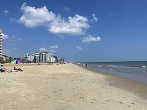 Virginia Beach looking north at 29th Street