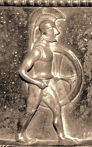 Vix crater hoplite circa 500 BCE
