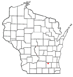 Location of Milford, Wisconsin