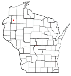 Location of Spooner (town), Wisconsin