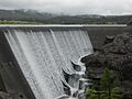 Water pouring over Wappa Dam, May 2015