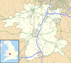 Map showing the location of Uffmoor Wood