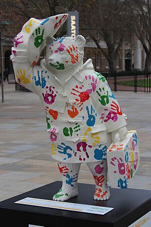 "Paws", Paddington Bear, Duke of York Square - geograph.org.uk - 4268807