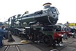 7029 Clun Castle on the turntable at Tyseley LW.jpg