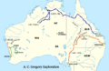 AC Gregory Map of Exploration