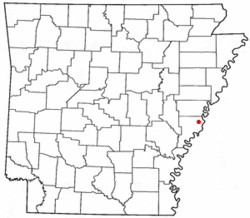 Location of West Helena, Arkansas