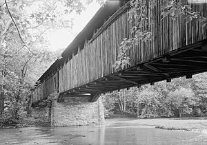 Academia Bridge, Spanning Tuscarora Creek, bypassed section of Mill, Academia (Juniata County, Pennsylvania)