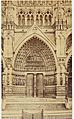 Amiens sepia central portal 1878