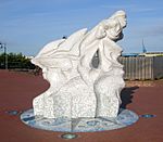 Antarctic 100 memorial, Cardiff