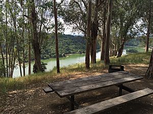 Anthony Chabot Family Campground view of Lake Chabot